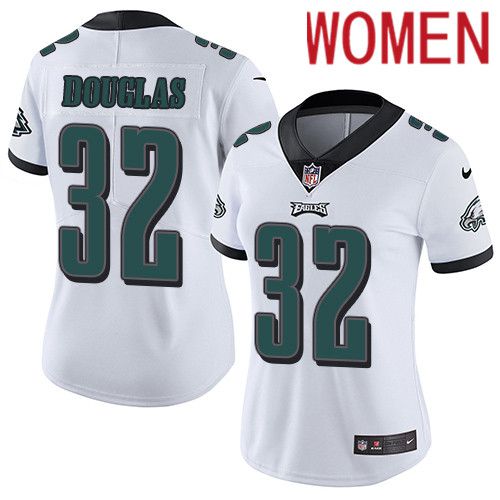 Women Philadelphia Eagles #32 Rasul Douglas Nike White Vapor Limited NFL Jersey
